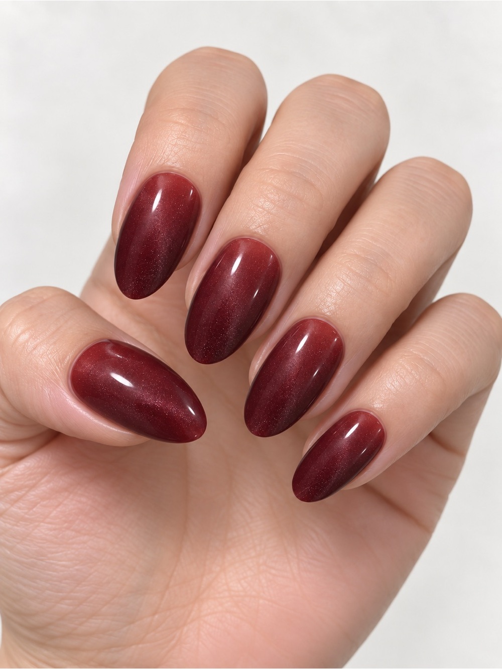 Deep Wine Red Press-on Nail